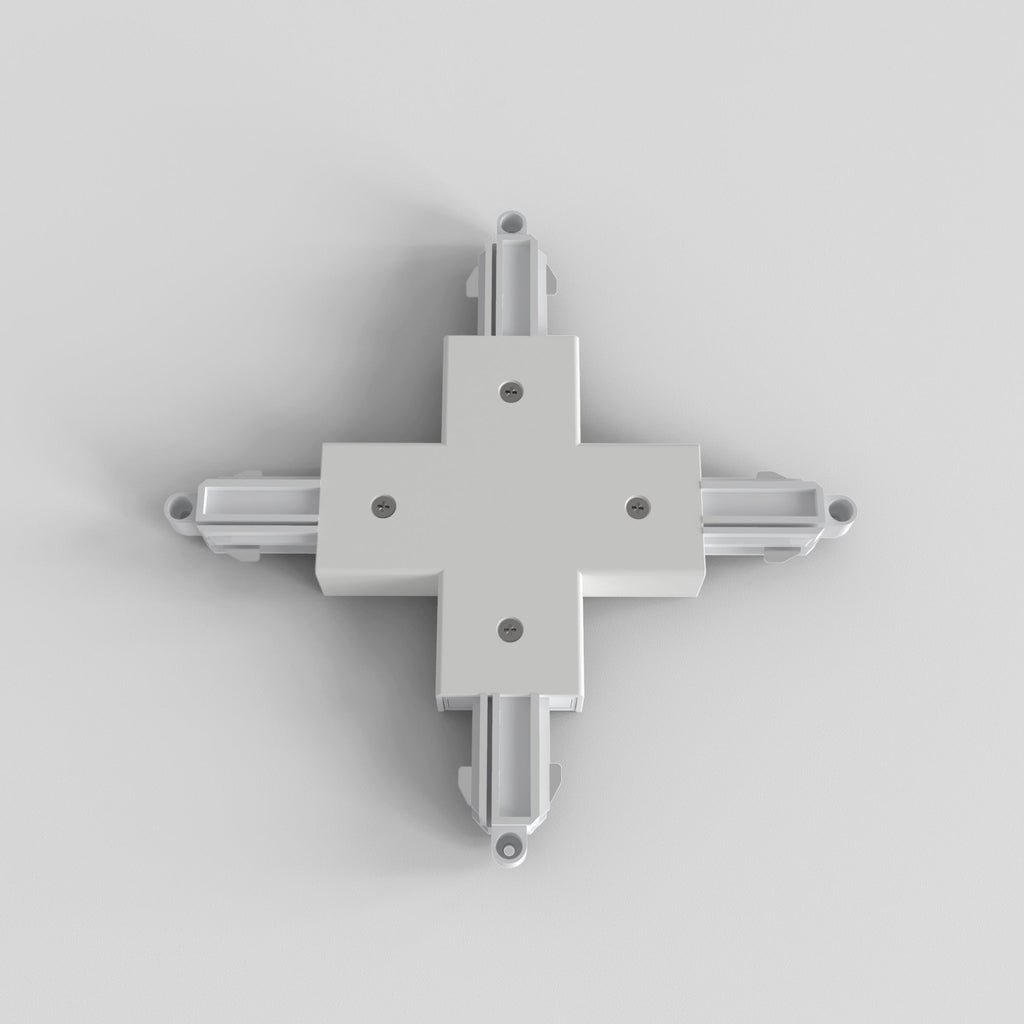 6020019 X Connector Matt White