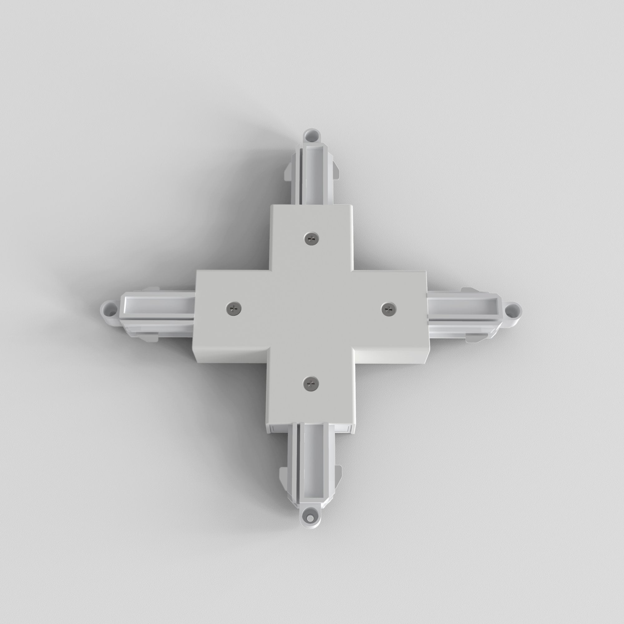 6020019 X Connector Matt White