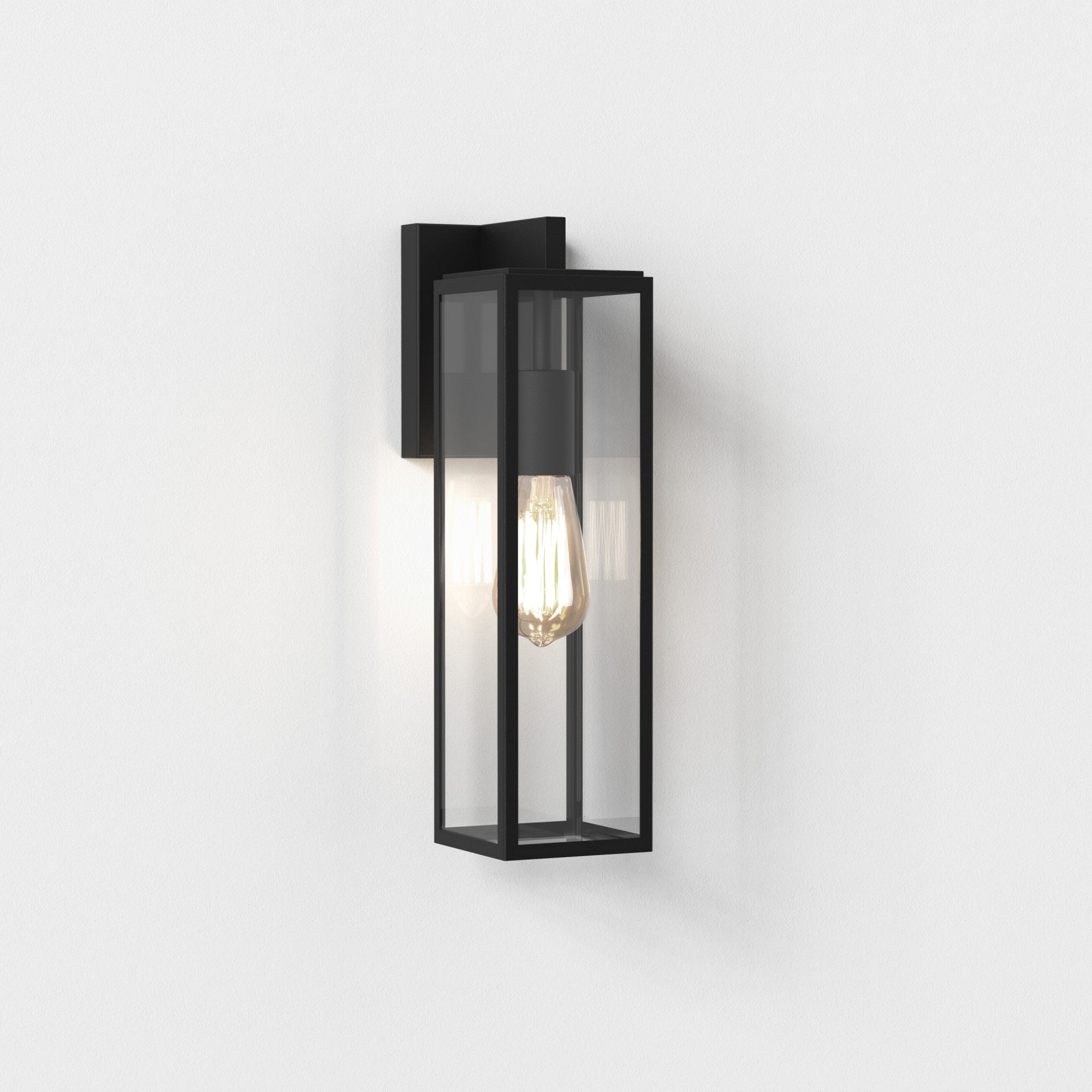 1402011 Harvard Lantern Outdoor Wall Light Textured Black