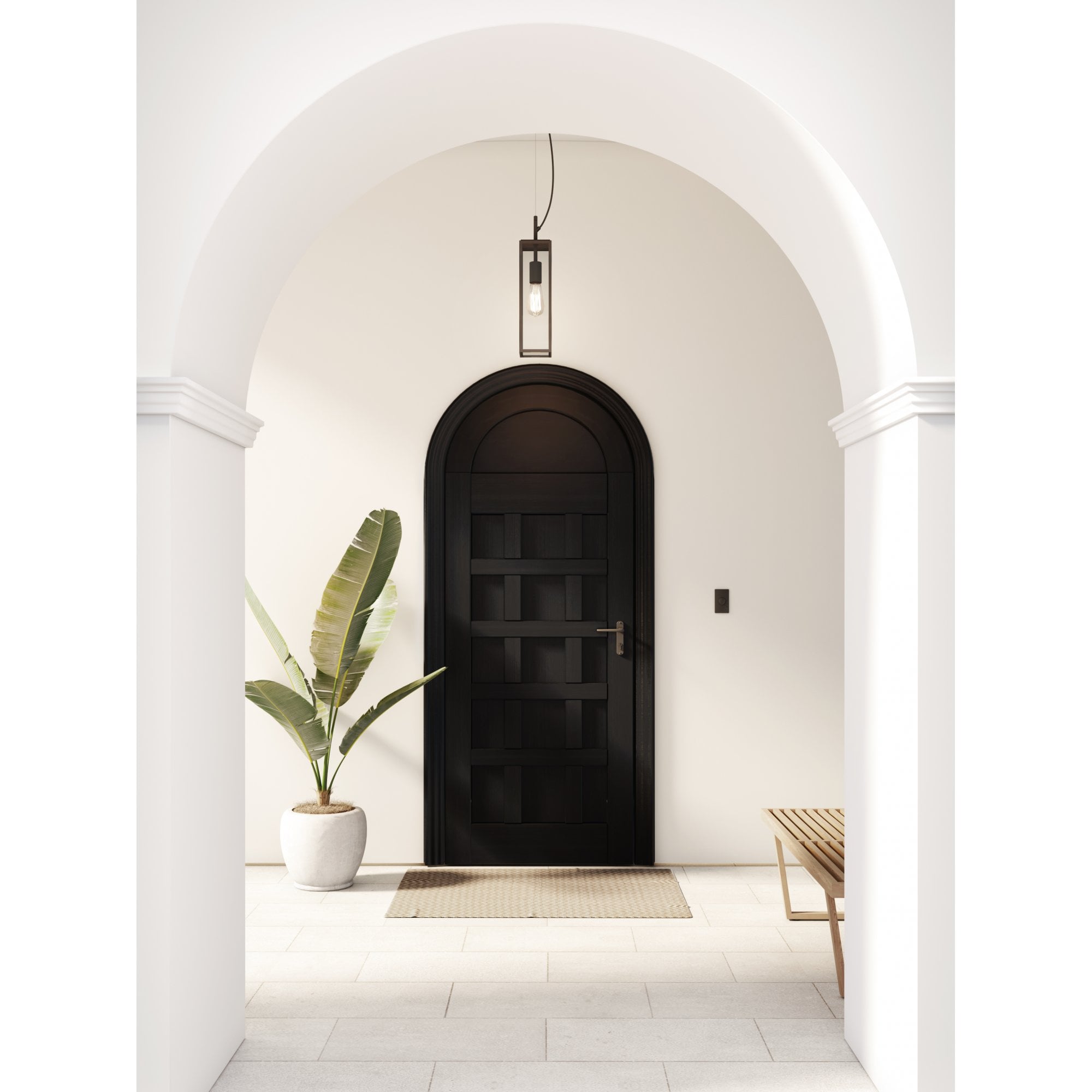 1402013 Harvard Pendant Outdoor Pendant Light Textured Black