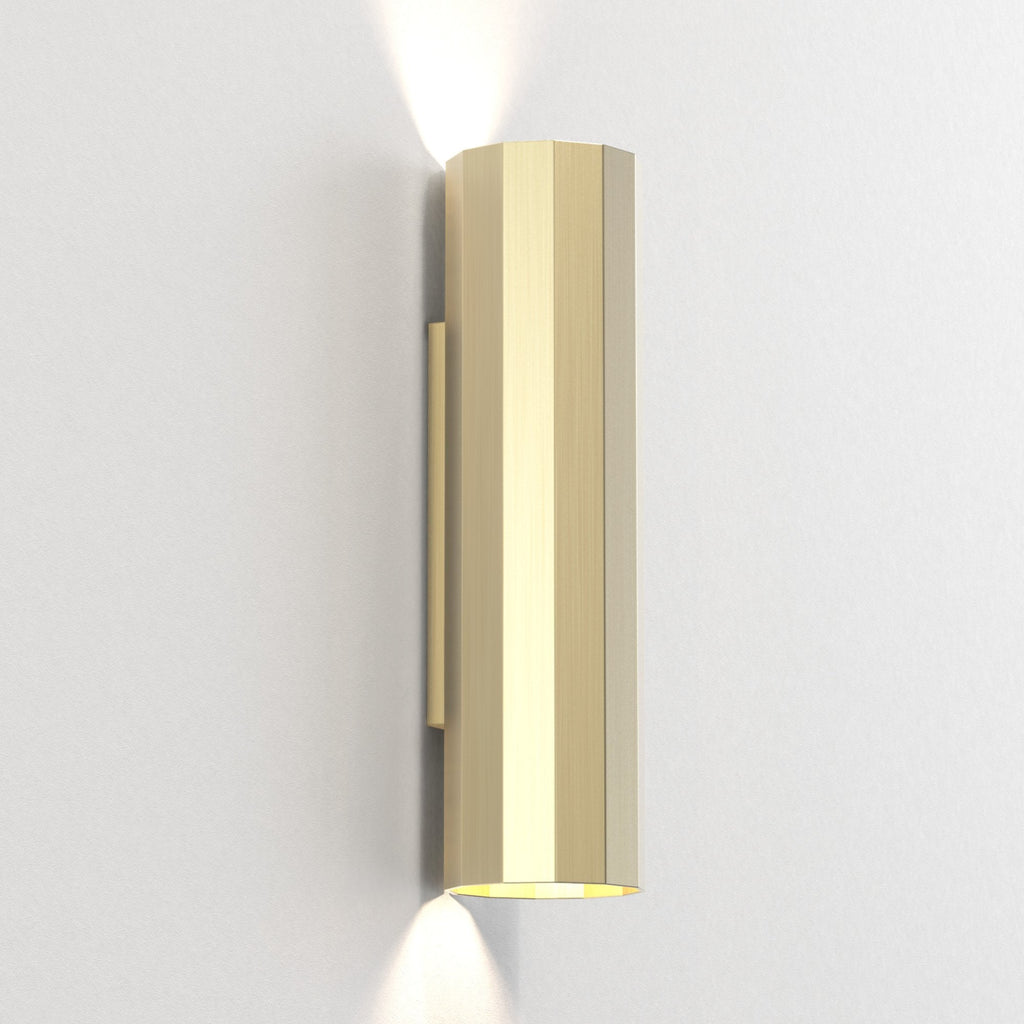 1442006 Hashira 300 Wall Light Matt Gold (S)