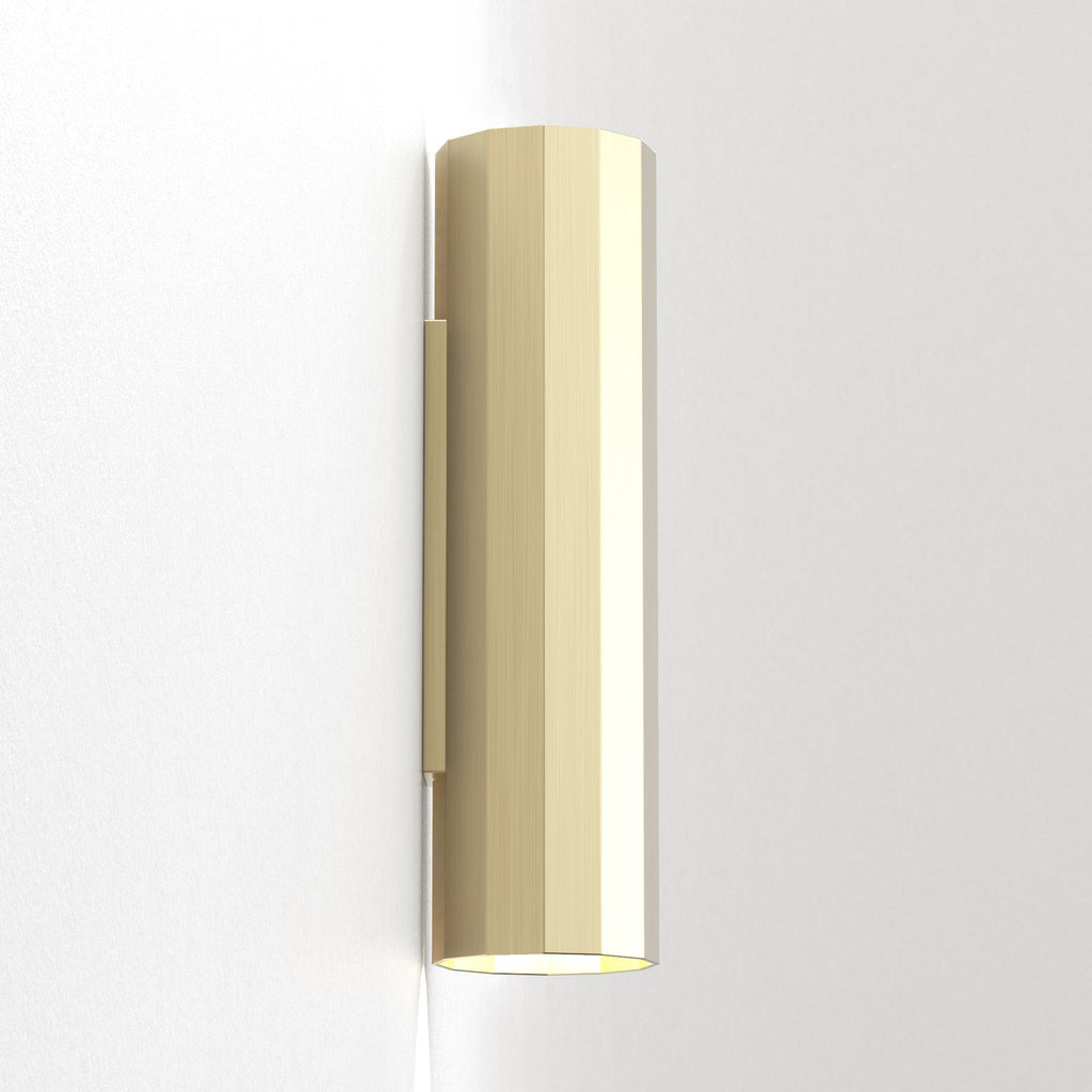 1442006 Hashira 300 Wall Light Matt Gold (S)