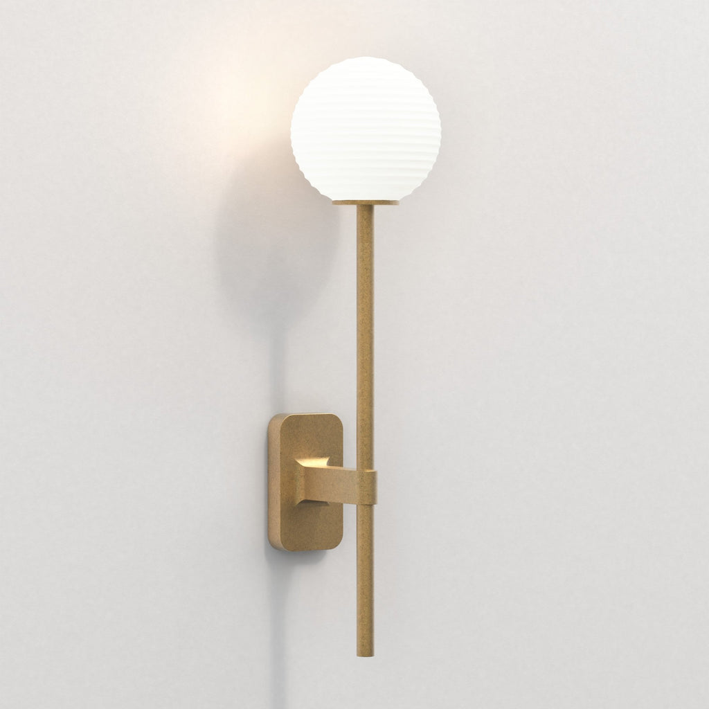 1429009 Tacoma Single Grande Bathroom Wall Light Antique Brass