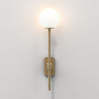 1429009 Tacoma Single Grande Bathroom Wall Light Antique Brass