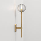 1429009 Tacoma Single Grande Bathroom Wall Light Antique Brass