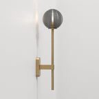 1429009 Tacoma Single Grande Bathroom Wall Light Antique Brass