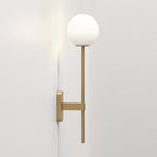 1429009 Tacoma Single Grande Bathroom Wall Light Antique Brass