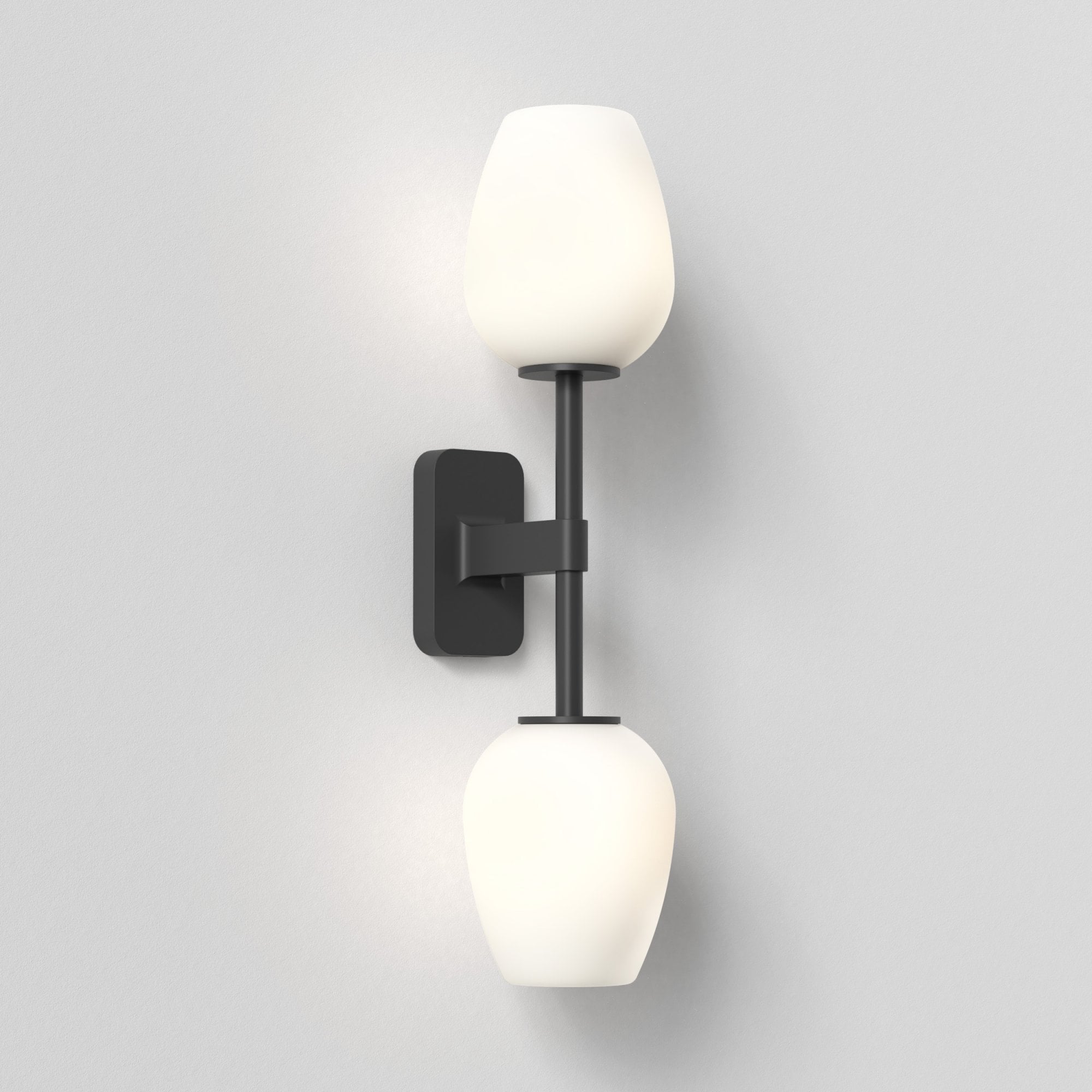 1429005 Tacoma Twin Bathroom Wall Light Matt Black
