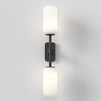 1429005 Tacoma Twin Bathroom Wall Light Matt Black