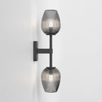 1429005 Tacoma Twin Bathroom Wall Light Matt Black