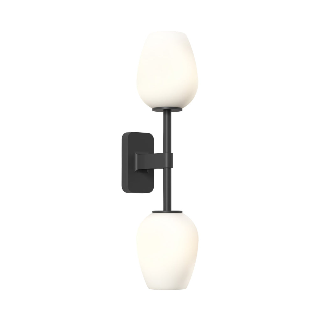 1429005 Tacoma Twin Bathroom Wall Light Matt Black
