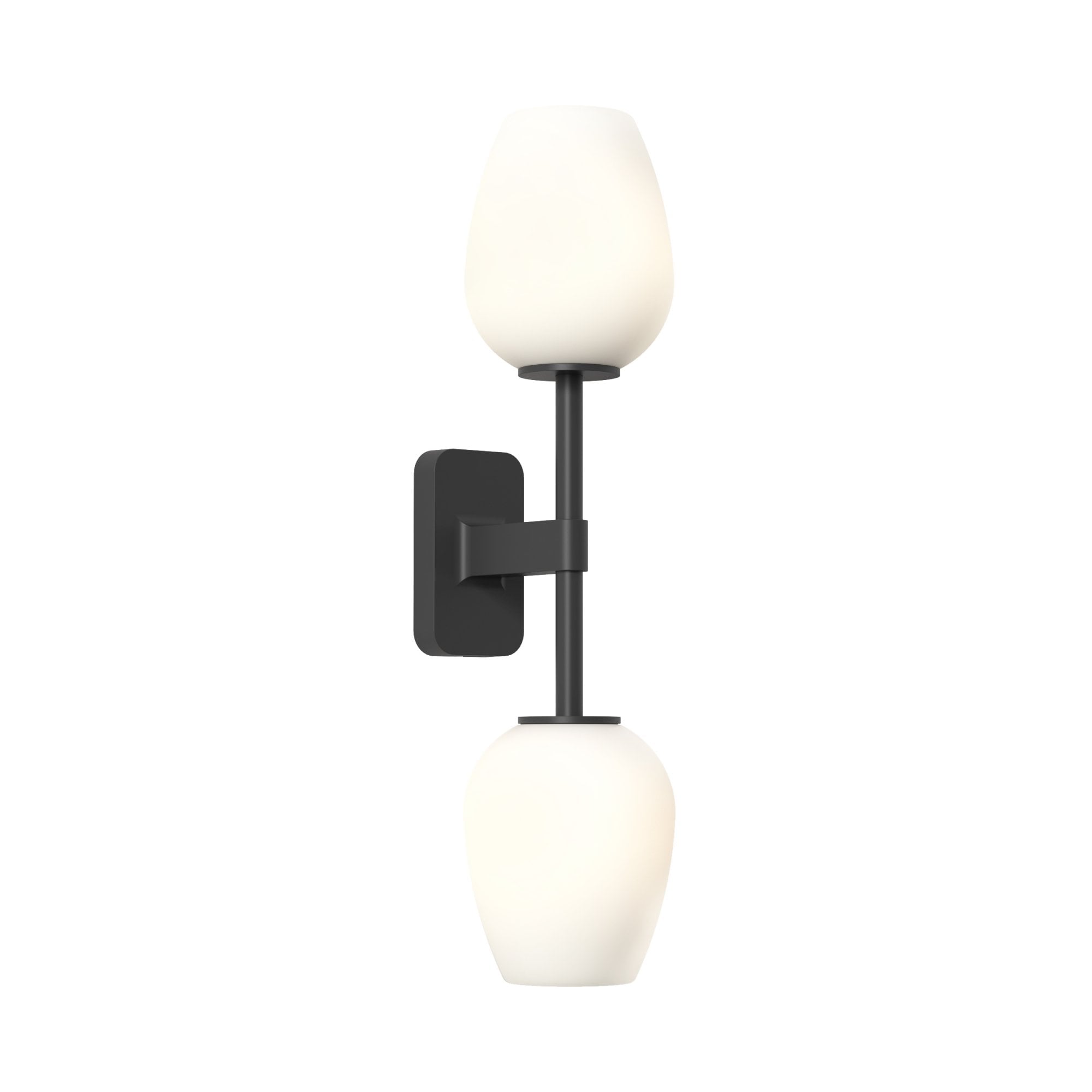 1429005 Tacoma Twin Bathroom Wall Light Matt Black