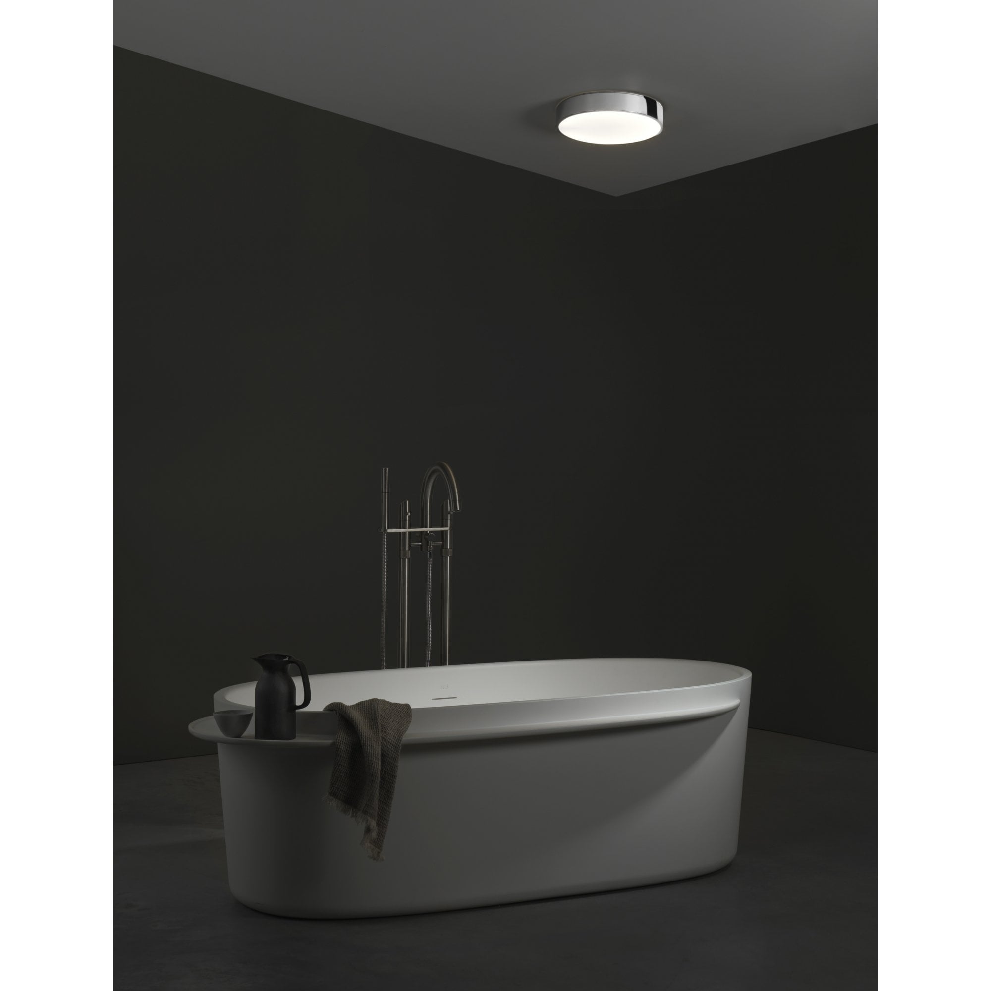 1125014 Mallon LED Bathroom Ceiling Light Polished Chrome