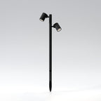 1401024 Bayville Spike Spot 900 Twin LED Outdoor Spotlight Textured Black