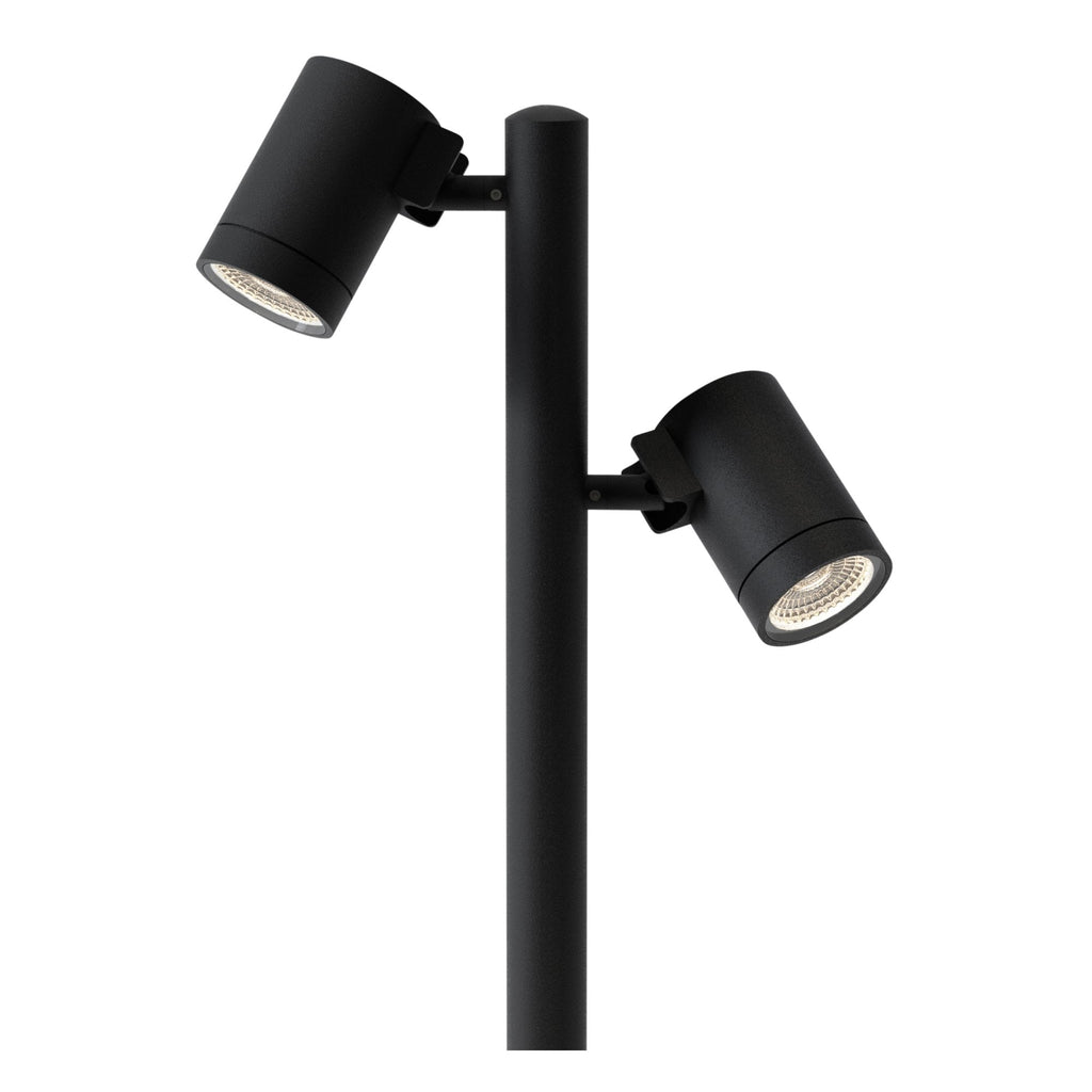 1401024 Bayville Spike Spot 900 Twin LED Outdoor Spotlight Textured Black