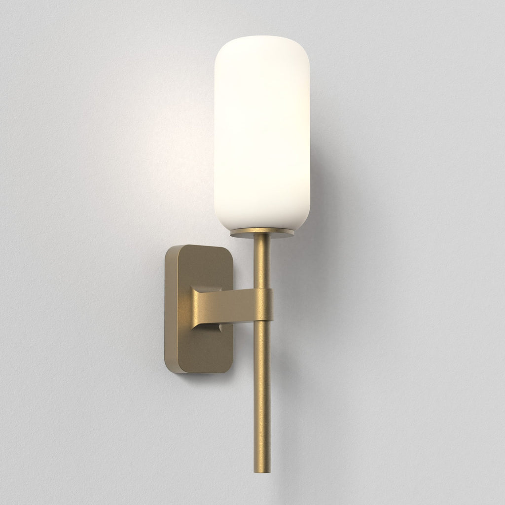 1429007 Tacoma Single Bathroom Wall Light Antique Brass