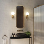 1429007 Tacoma Single Bathroom Wall Light Antique Brass
