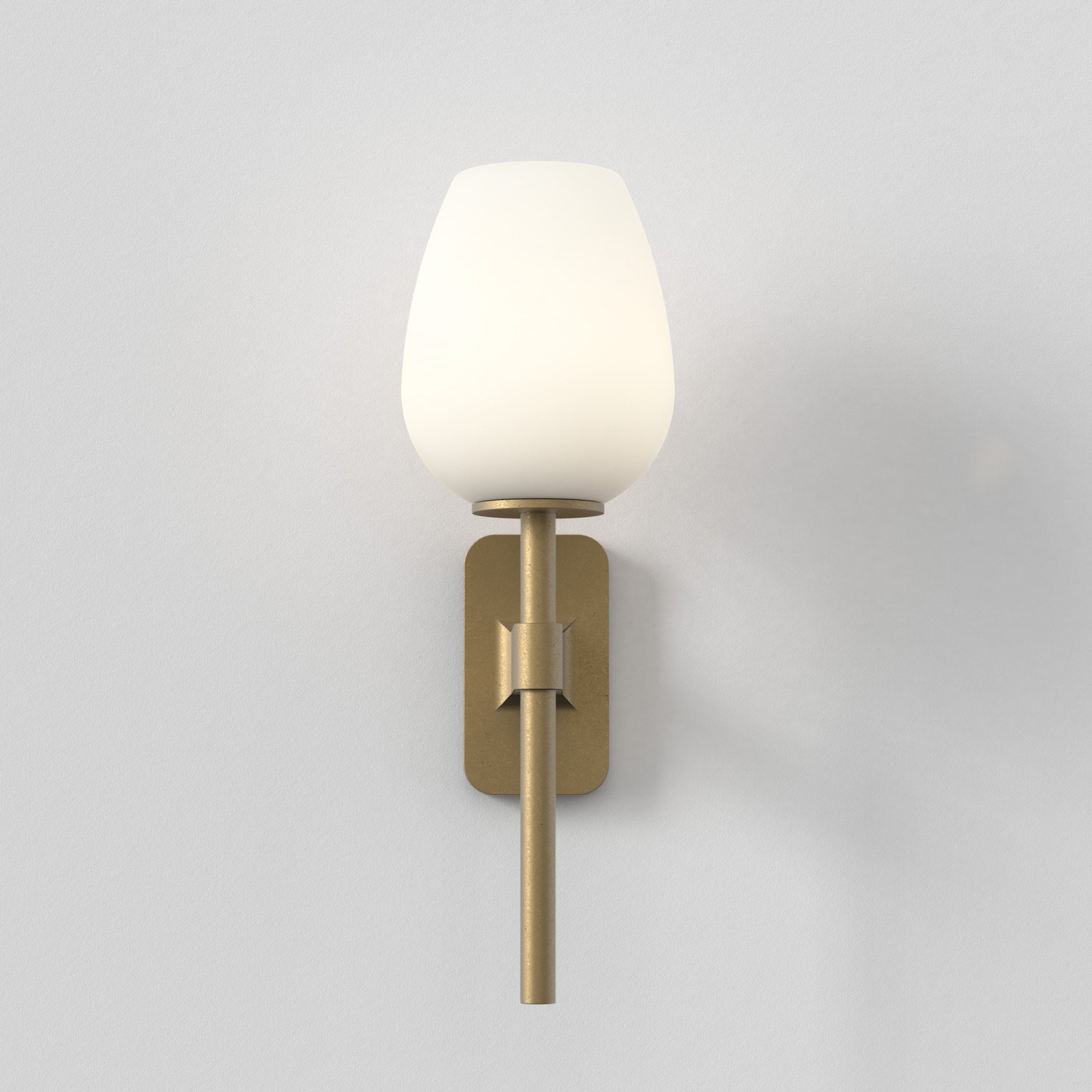 1429007 Tacoma Single Bathroom Wall Light Antique Brass