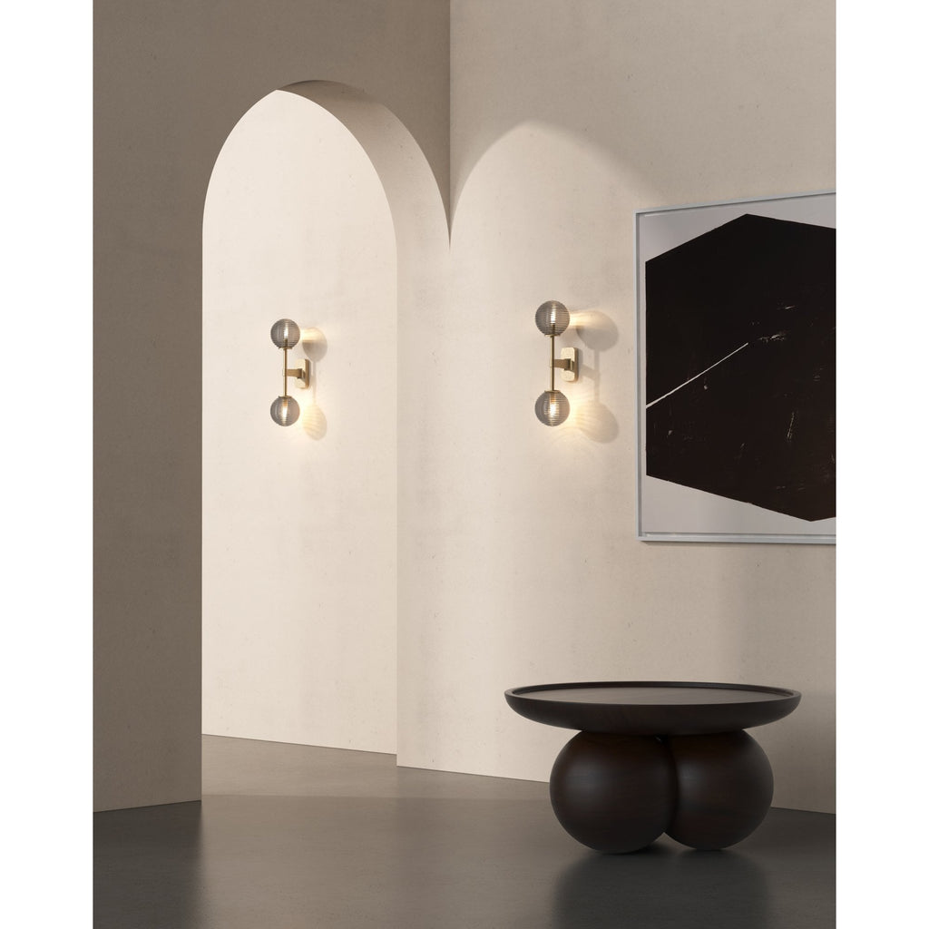 1429008 Tacoma Twin Bathroom Wall Light Antique Brass