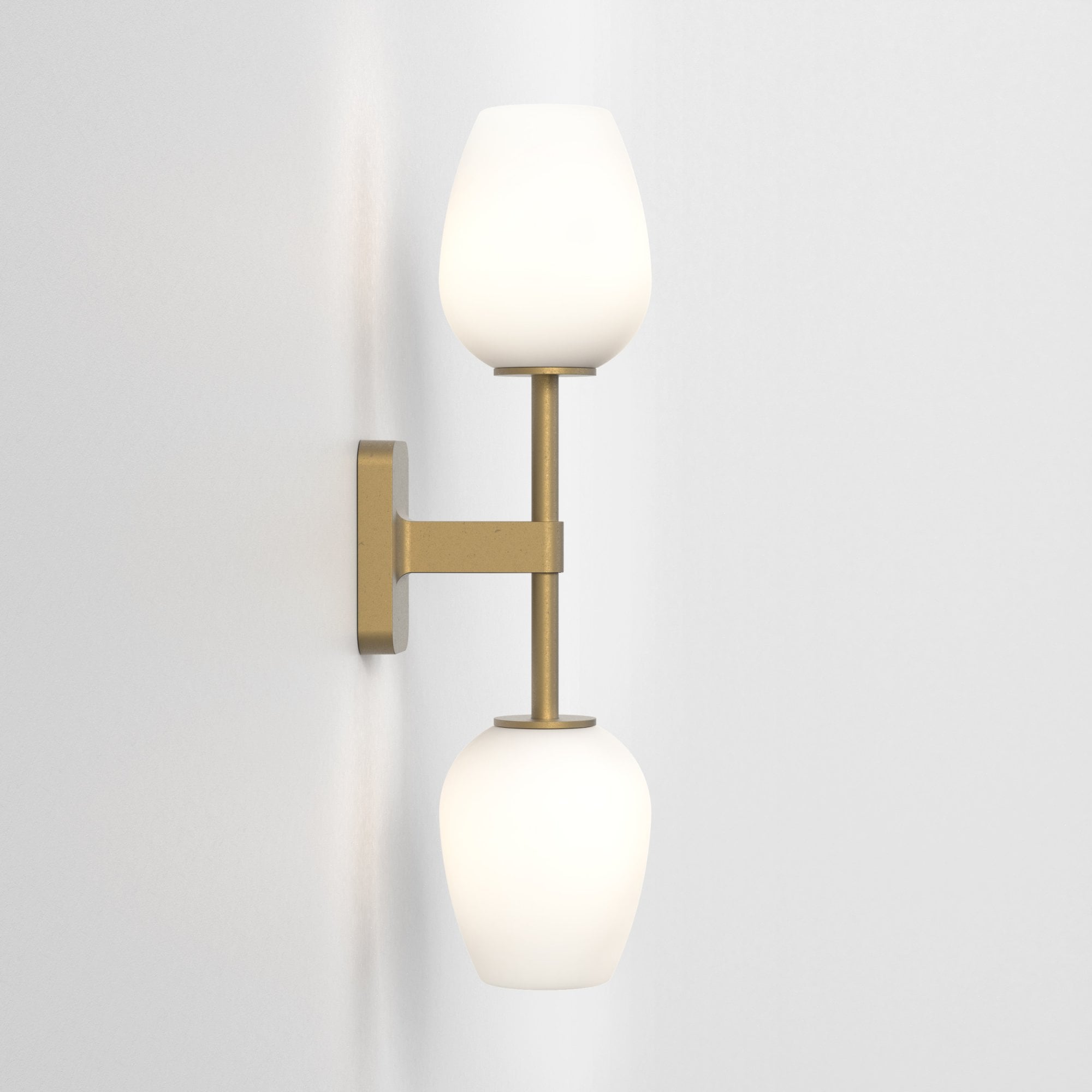 1429008 Tacoma Twin Bathroom Wall Light Antique Brass