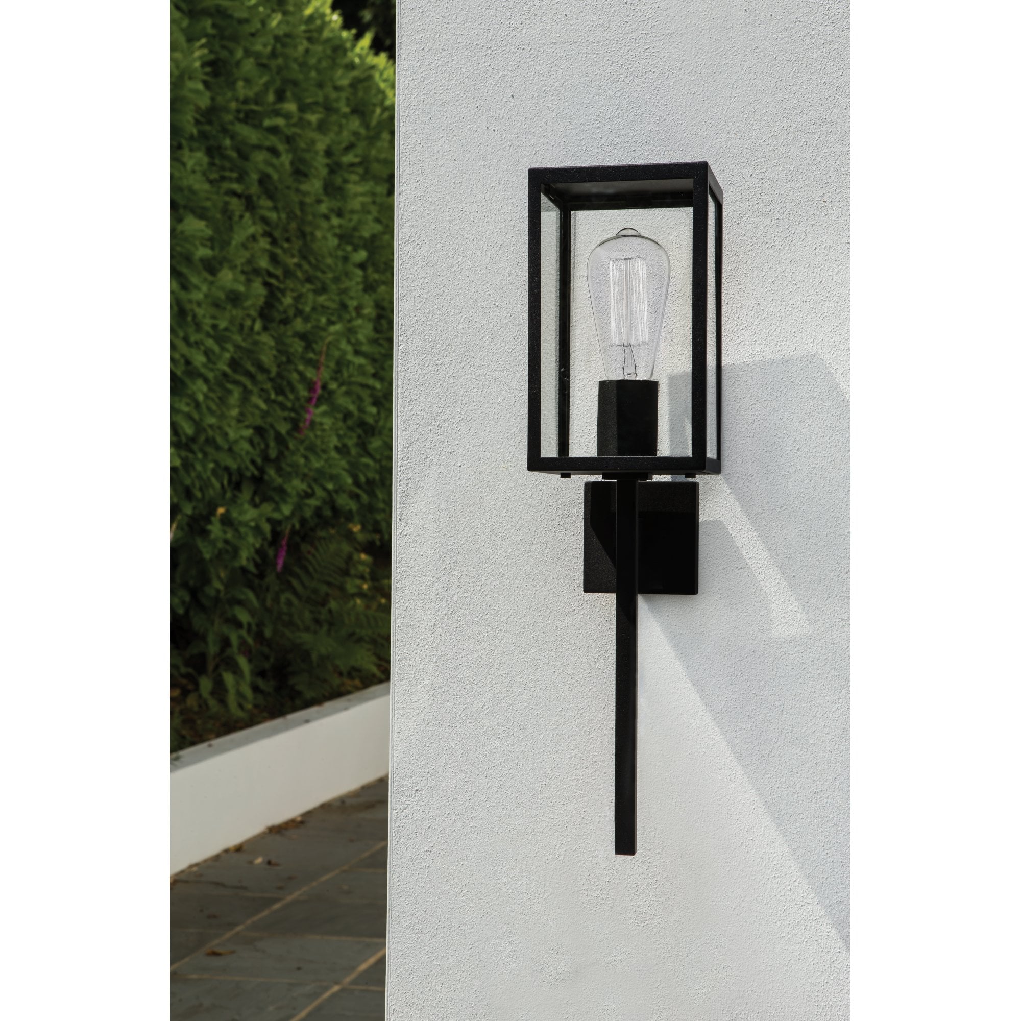 1369006 Coach 130 Outdoor Wall Light Textured Black