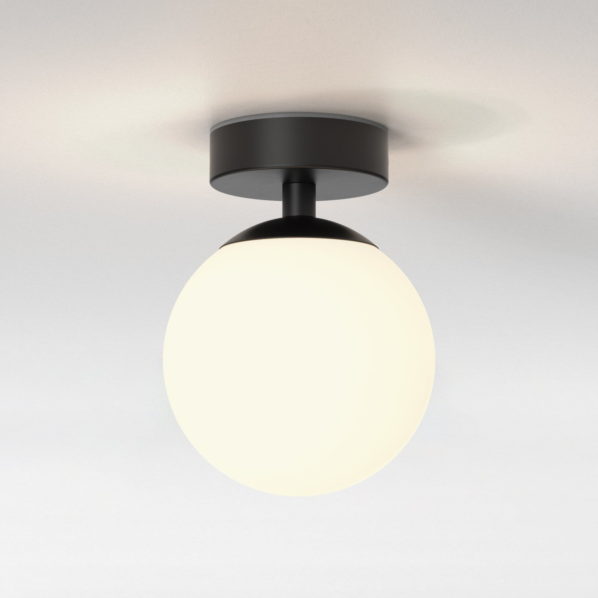 1038005 Denver Bathroom Ceiling Light Matt Black (S)