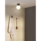 1038005 Denver Bathroom Ceiling Light Matt Black