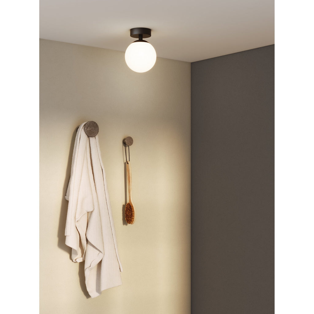 1038005 Denver Bathroom Ceiling Light Matt Black (S)