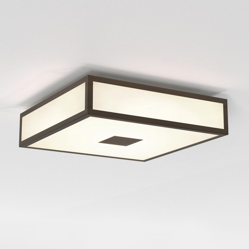 1121079 Mashiko Classic 300 Square Bathroom Ceiling Light Bronze