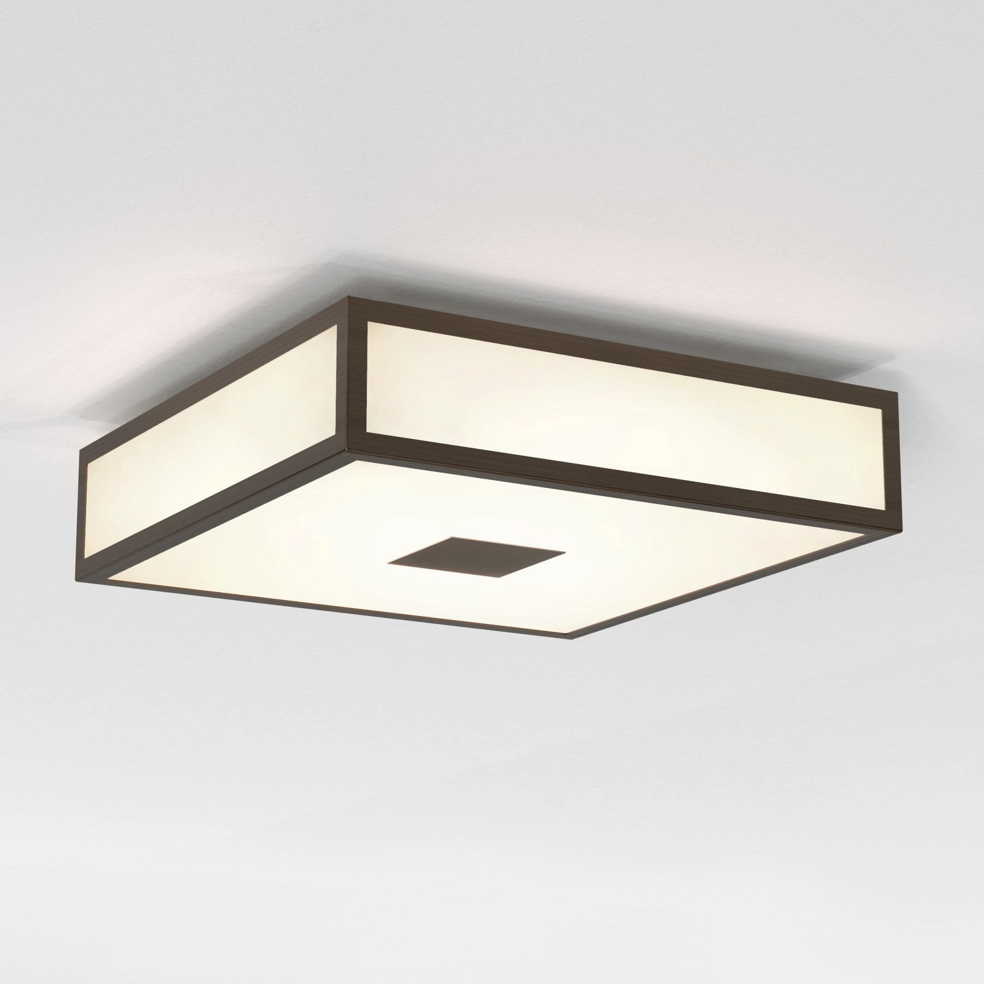 1121079 Mashiko Classic 300 Square Bathroom Ceiling Light Bronze