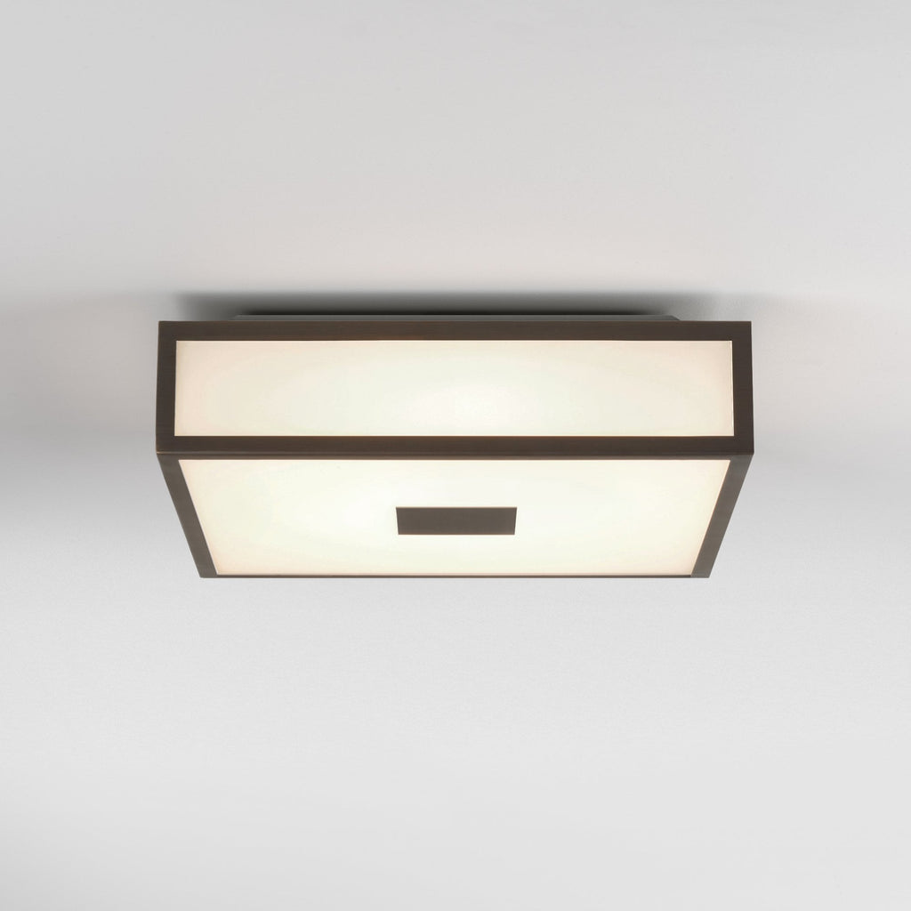1121079 Mashiko Classic 300 Square Bathroom Ceiling Light Bronze
