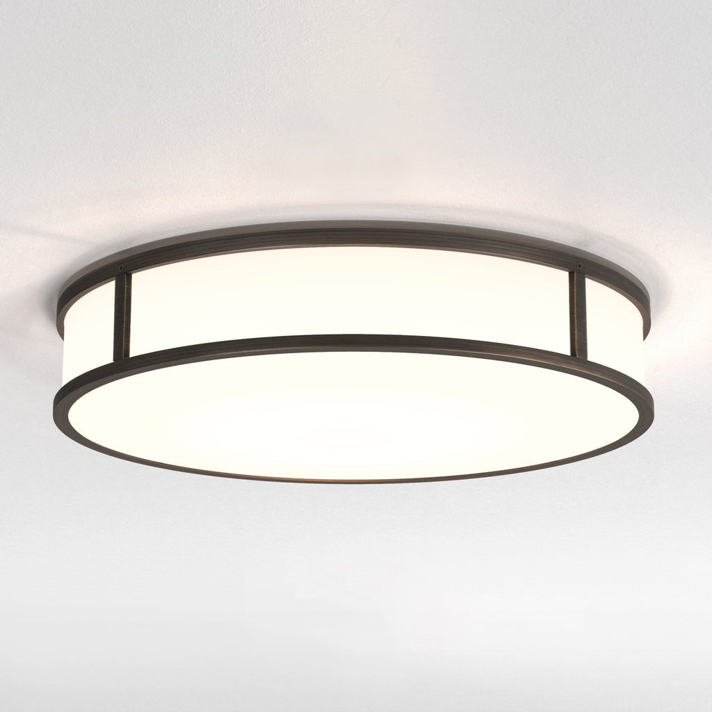 1121085 Mashiko 400 Round Bathroom Ceiling Light Bronze