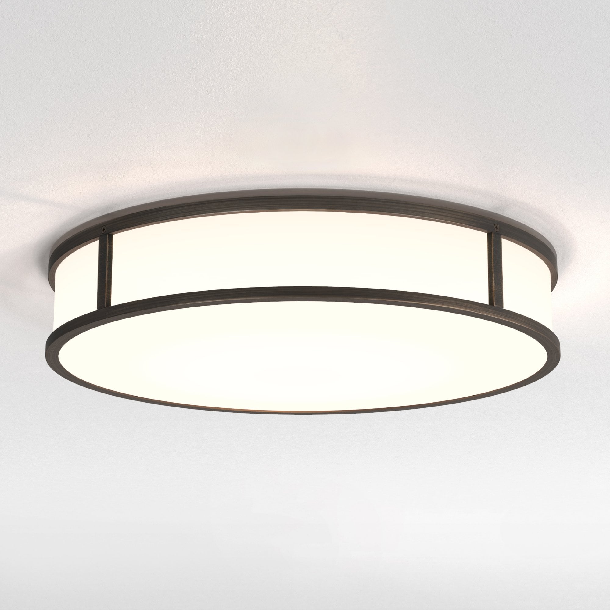 1121085 Mashiko 400 Round Bathroom Ceiling Light Bronze