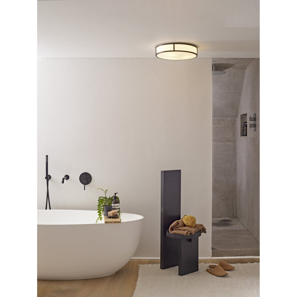 1121085 Mashiko 400 Round Bathroom Ceiling Light Bronze