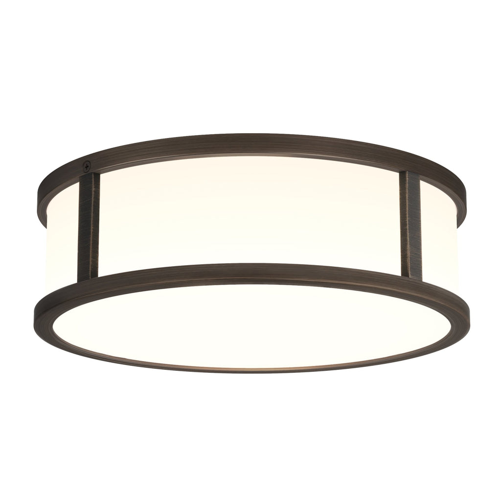 1121097 Mashiko Round 230 Bathroom Ceiling Light Bronze