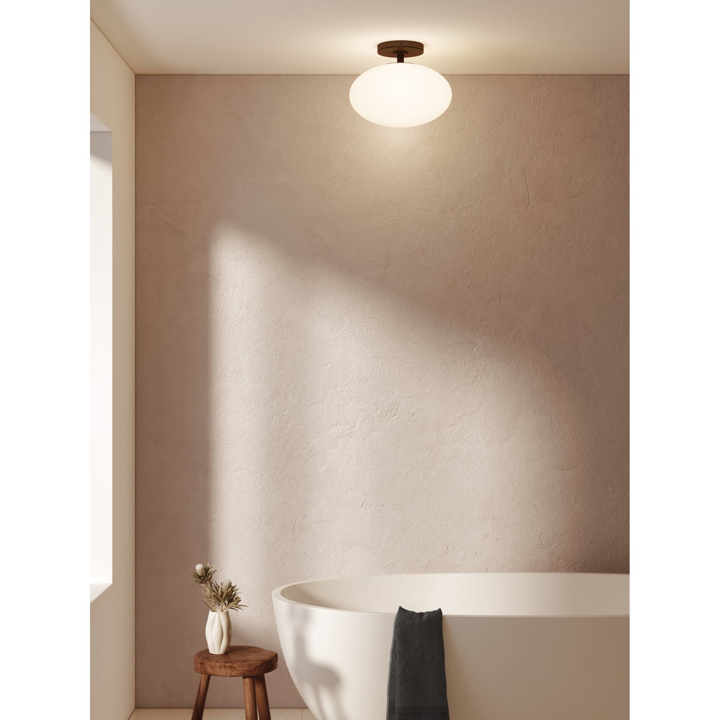 1176017 Zeppo Ceiling Bathroom Ceiling Light Matt Black