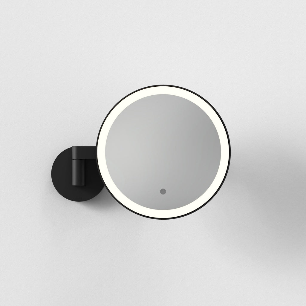 1447001 Nagoya Bathroom Magnifying Mirror Matt Black