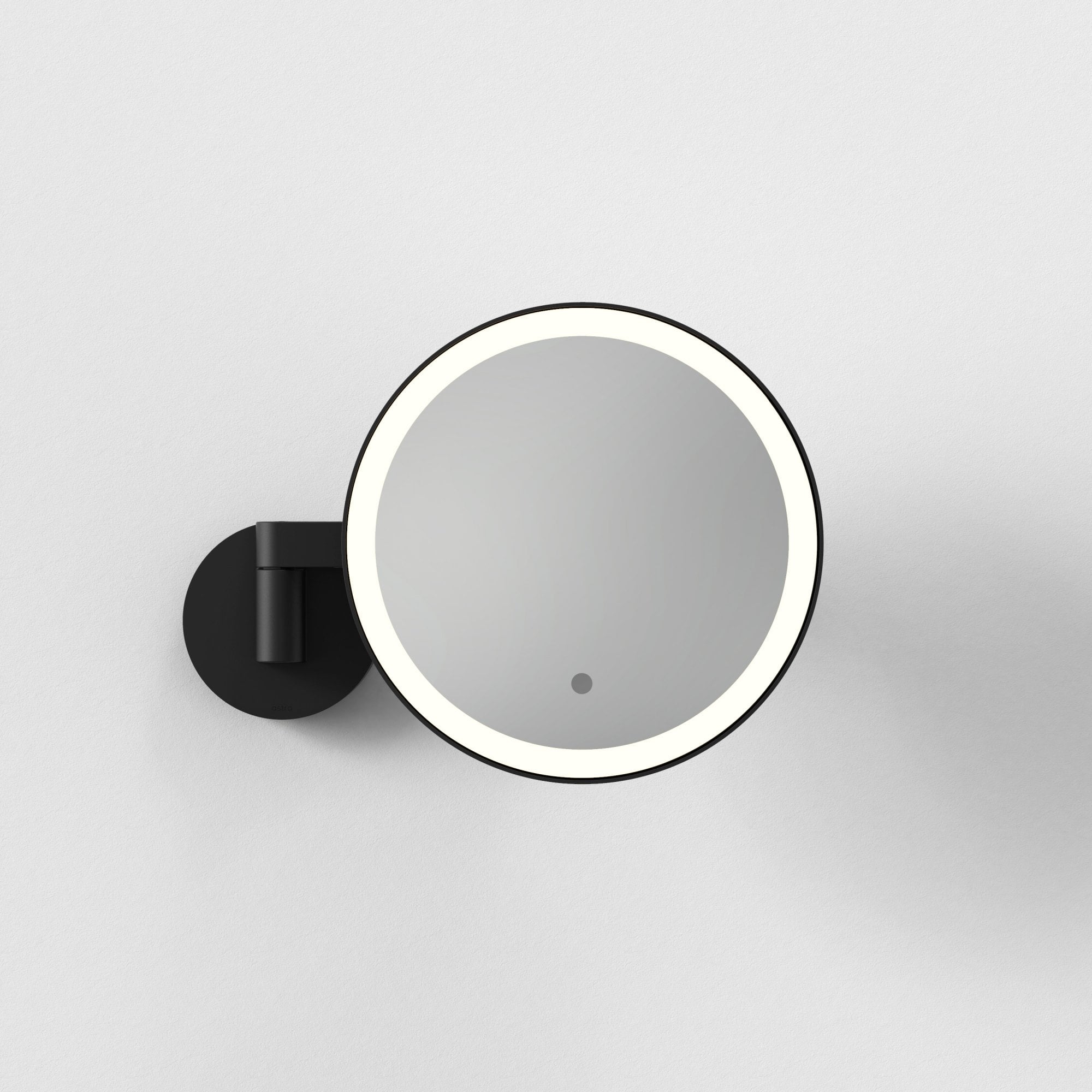 1447001 Nagoya Bathroom Magnifying Mirror Matt Black