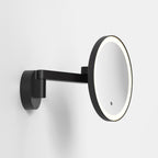 1447001 Nagoya Bathroom Magnifying Mirror Matt Black