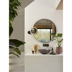 1447001 Nagoya Bathroom Magnifying Mirror Matt Black