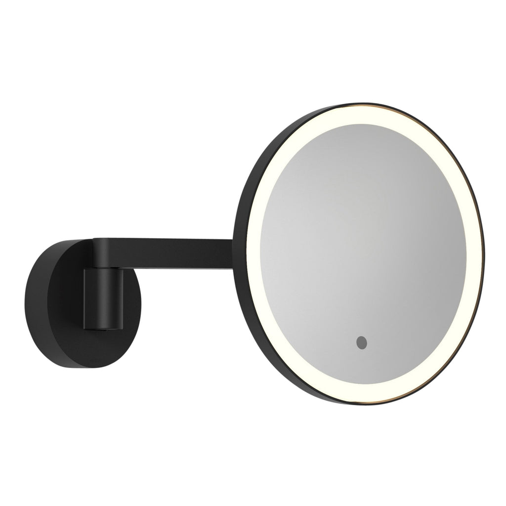 1447001 Nagoya Bathroom Magnifying Mirror Matt Black