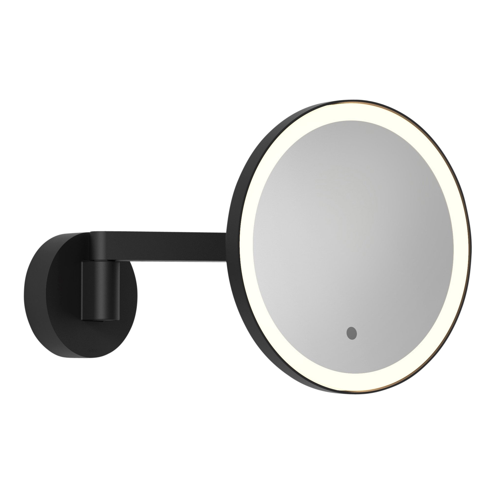 1447001 Nagoya Bathroom Magnifying Mirror Matt Black