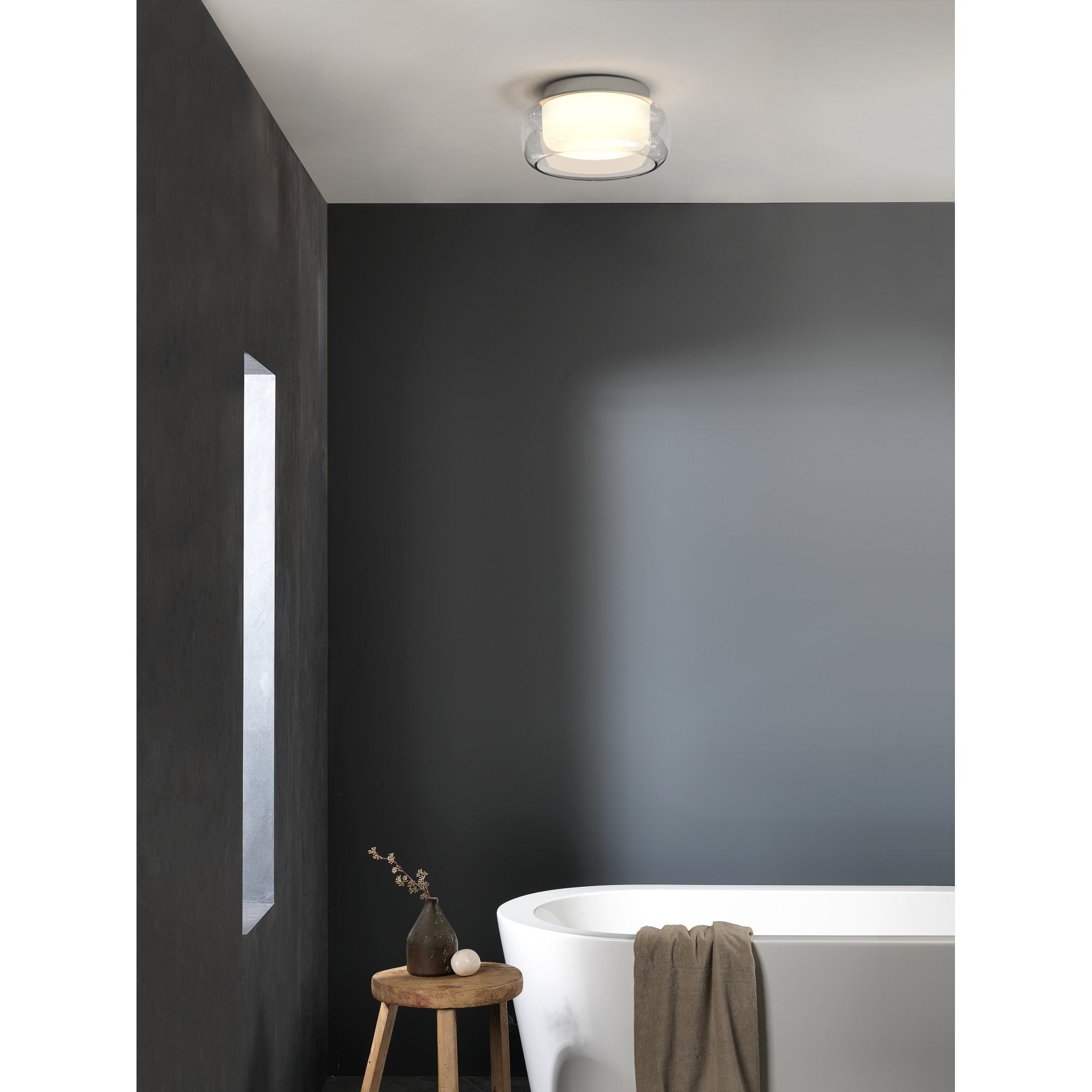 1450004 Aquina Ceiling 360 Bathroom Ceiling Light Polished Chrome