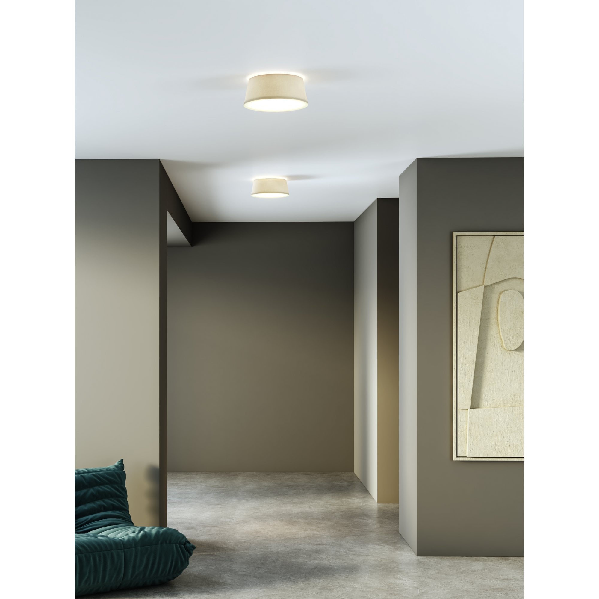 1471006 Fife 330 Ceiling Light Putty Fabric