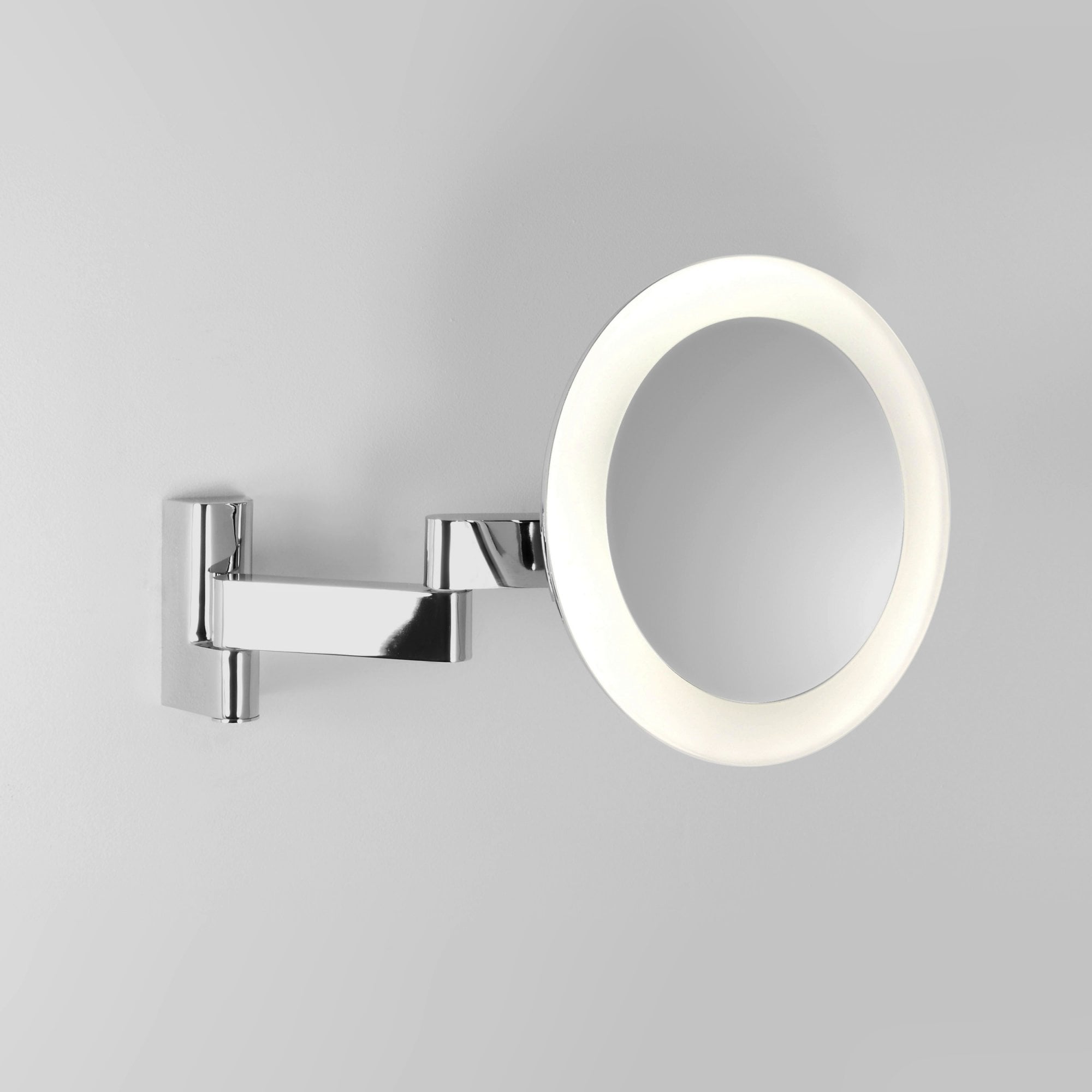 1163008 Niimi Round LED Bathroom Magnifying Mirror Polished Chrome
