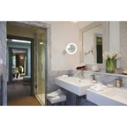 1163008 Niimi Round LED Bathroom Magnifying Mirror Polished Chrome