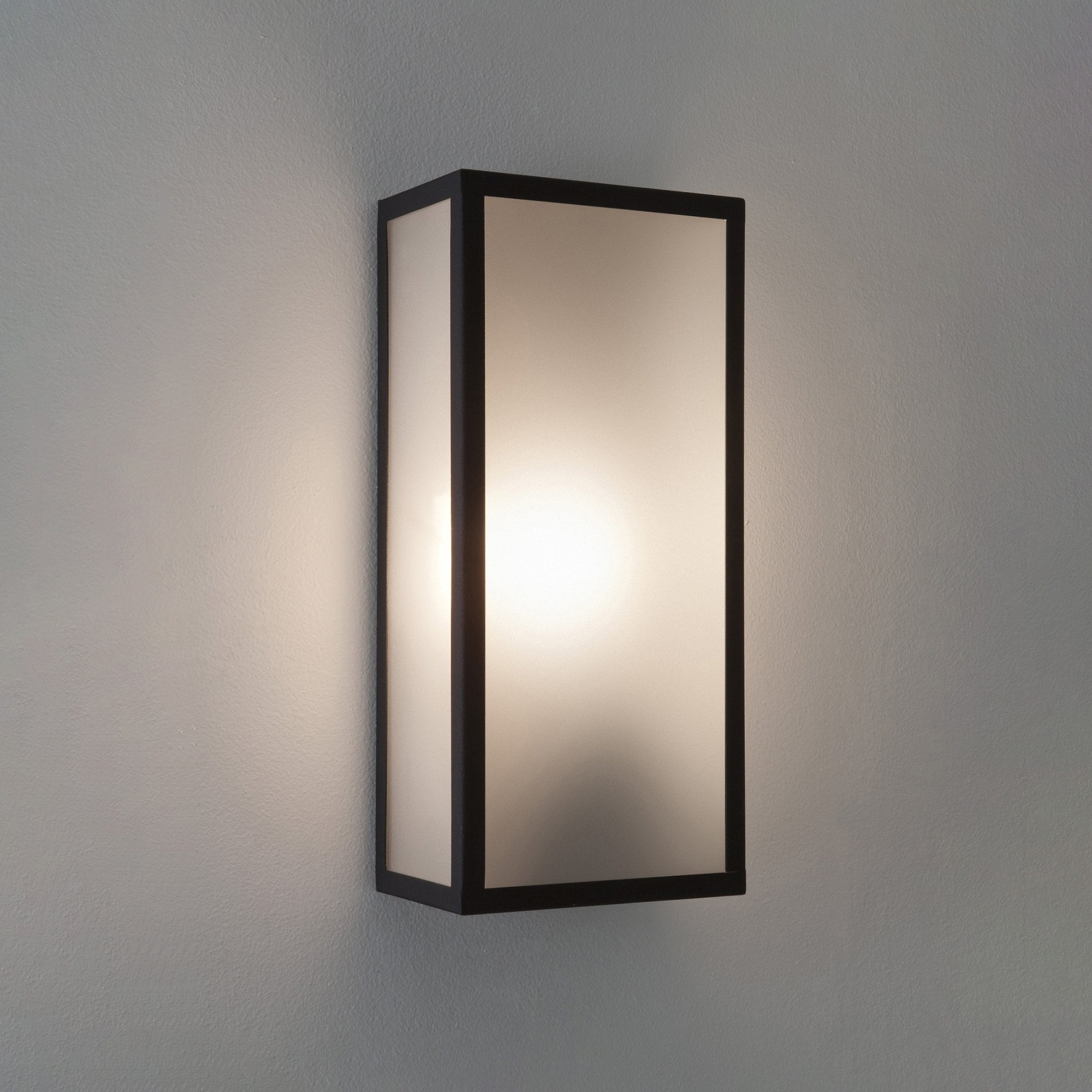 1183032 Messina Sensor Outdoor Wall Light Textured Black