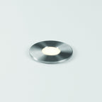 1201005 Terra Round 28 LED Outdoor Ground Light Brushed Stainless Steel