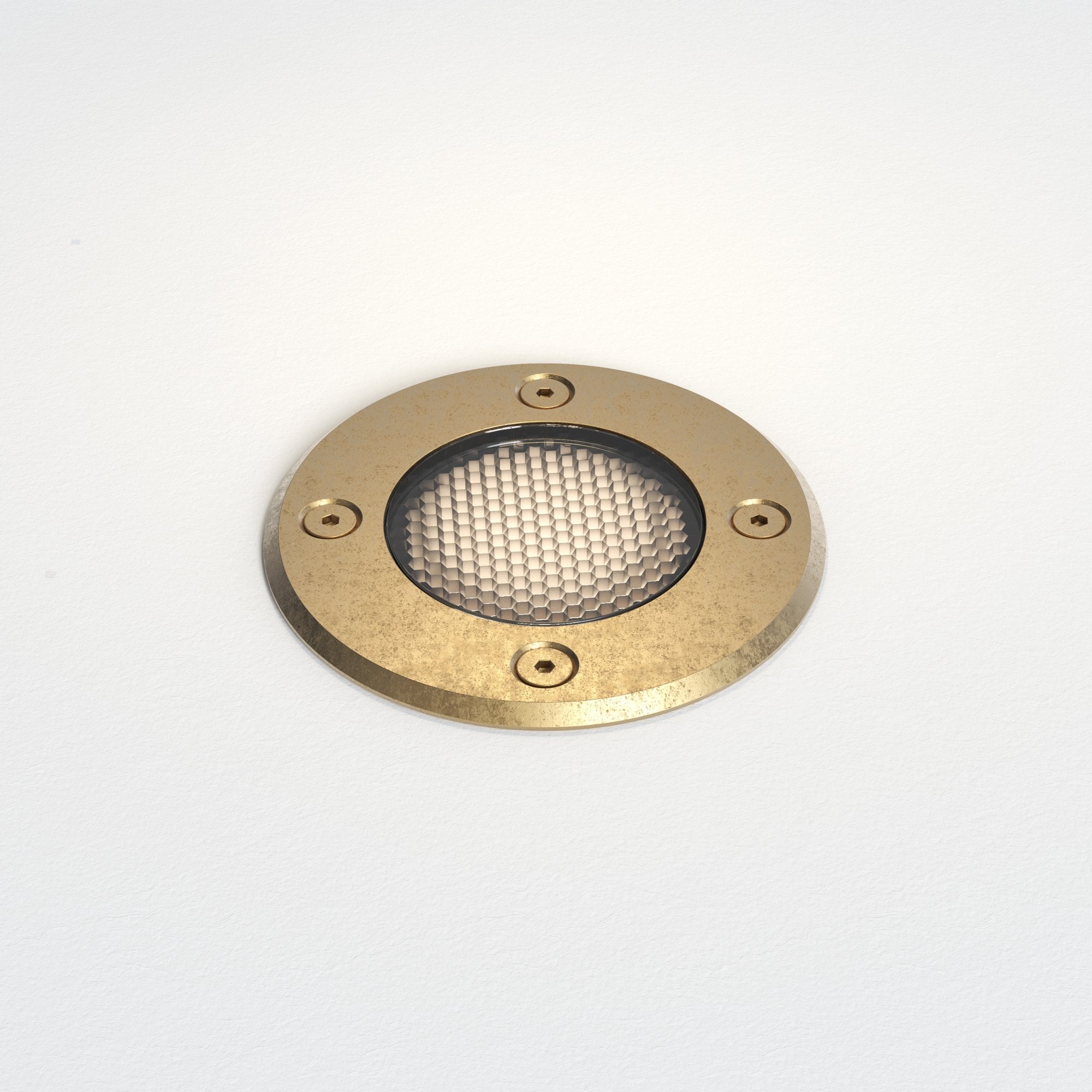 1312008 Gramos Round Outdoor Ground Light Solid Brass (S)