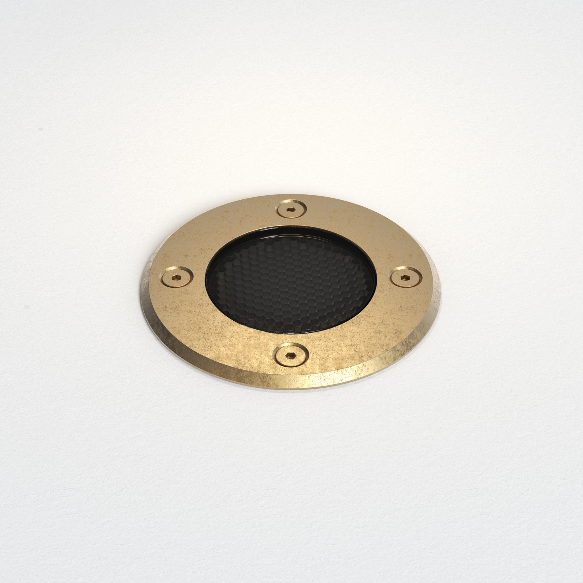 1312008 Gramos Round Outdoor Ground Light Solid Brass